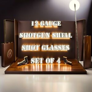 Introducing our Plastic Shot Glass Set, featuring a sleek 12 Gauge-Shot Gun Shel